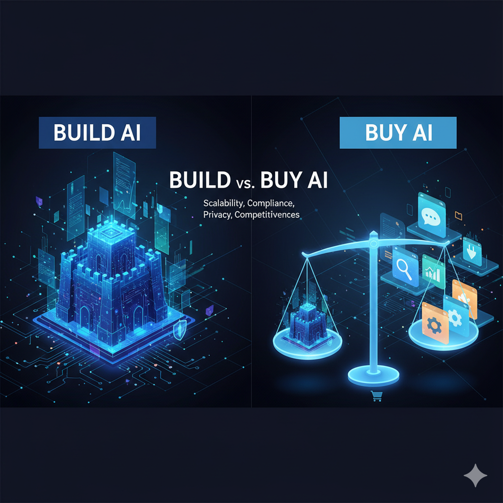 Build vs. Buy AI: Choosing Between Custom AI Solutions and Off-the-Shelf Tools for Enterprises