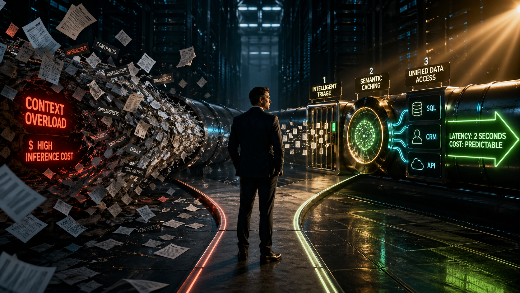 The Cost of Context: Optimizing Enterprise AI Architectures for Scale